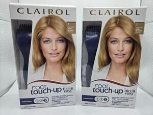 Clairol Root Touch-Up Permanent Hair Color Creme 7 Dark Blonde Gray Coverage 2pk